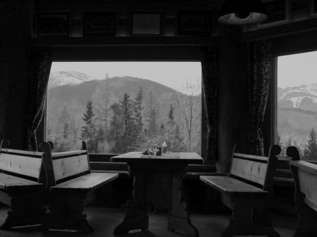 Góralski dwór - widok z okna.